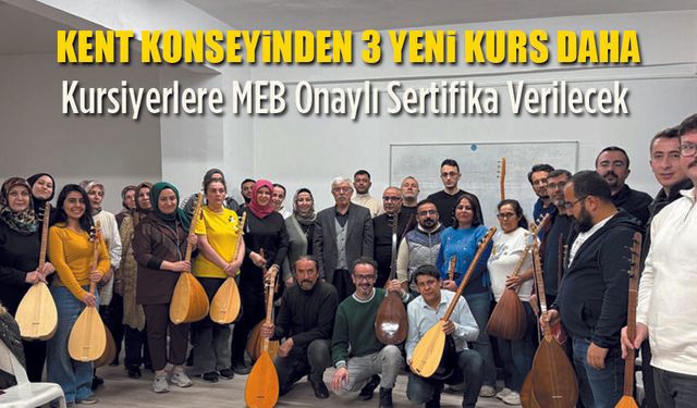 Kent Konseyinden 3 yeni kurs