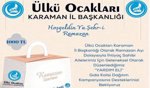Ülkü Ocaklarından Ramazan kampanyası