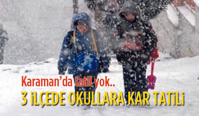Okullara kar tatili