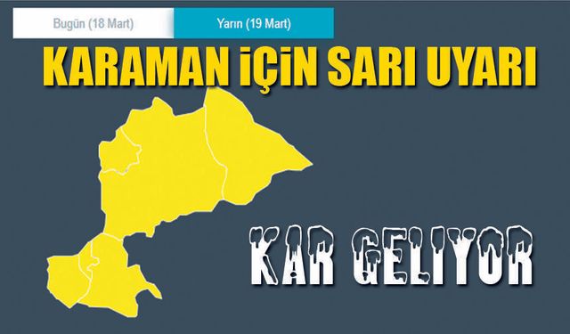 Yoğun Kar yağışı geliyor inşaallah