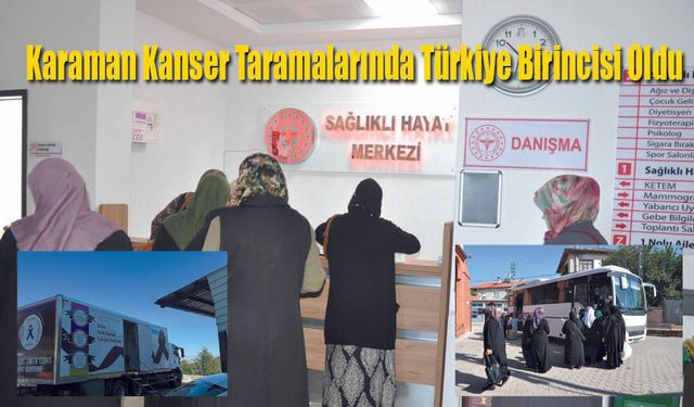 Karaman İl Sağlık Müdürlüğü Birinci oldu