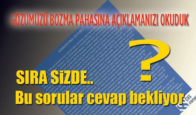 CHS Haydi Bunlara Cevap ver bakalım..!