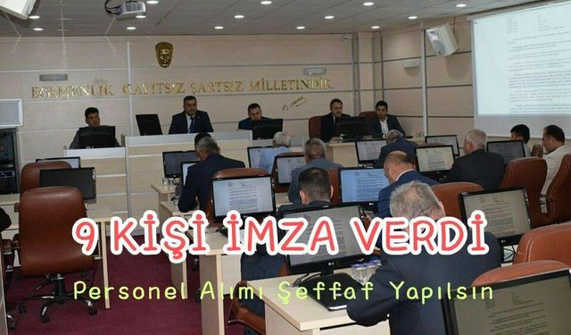 9 isim imza verdi