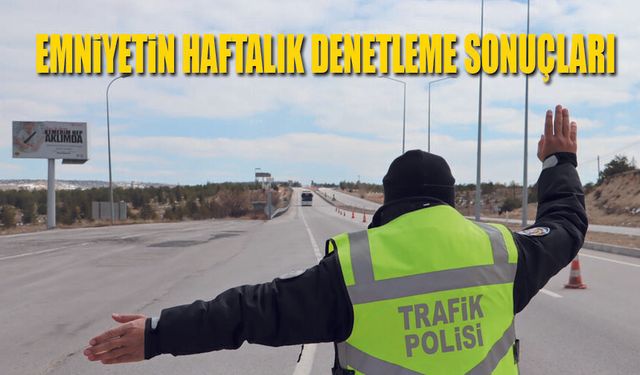 Emniyetin Haftalık denetleme asayiş uygulamaları