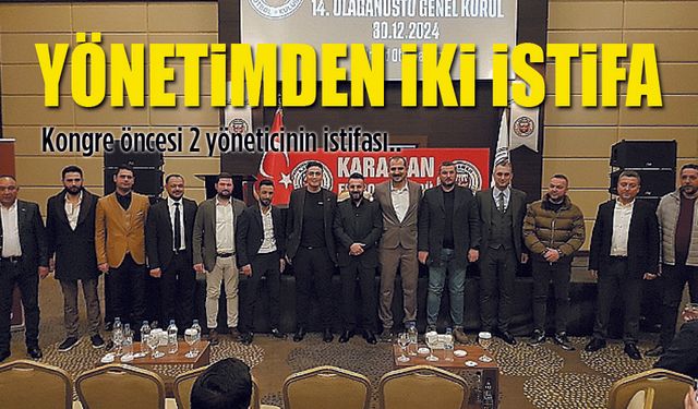 Karaman FK'da Yönetimden istifa şoku