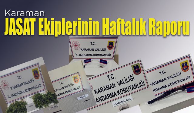 Karaman İl Jandarmasından Suç ve Suçlulara Geçit Yok!
