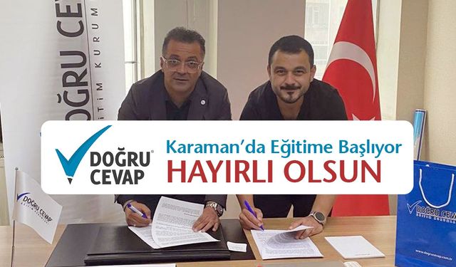 Doğru Cevap Karaman’da Eğitime Başlıyor