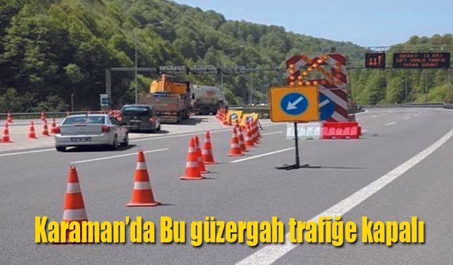 Patlatmalı yol çalışması nedeniyle yol kapandı