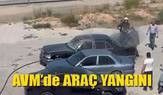 AVM Otoparkında Araç Yangını
