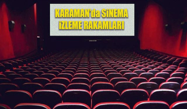 Karaman'da Sinema izlenme rakamları