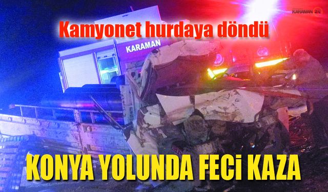 Direksiyon Başında Uyudu, Kamyona Çarptı