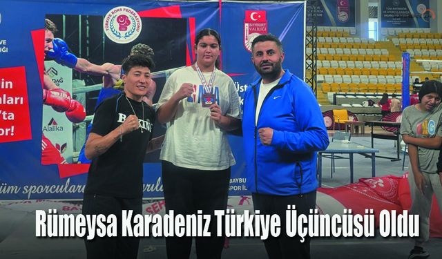 Rümeysa Karadeniz Türkiye Üçüncüsü Oldu