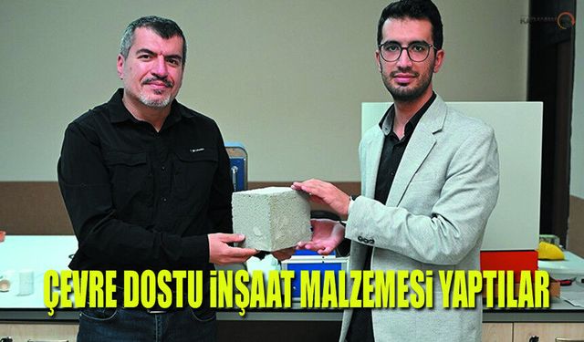 KMÜ’lü Akademisyenlerden Çevre Dostu İnşaat Malzemesi