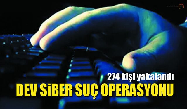 25 İlde Siber Suç Operasyonu 274 Şüpheli Yakalandı