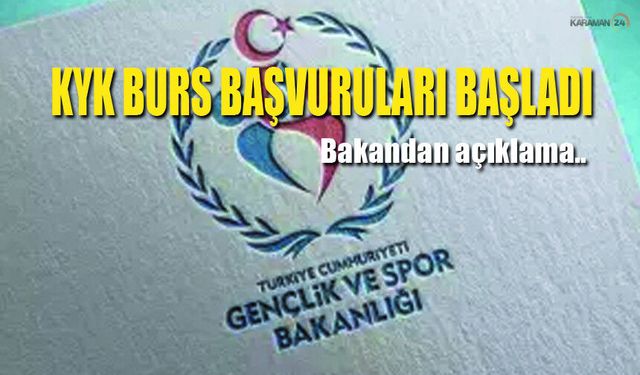 KYK Burs ve Kredi Başvuruları Başladı..