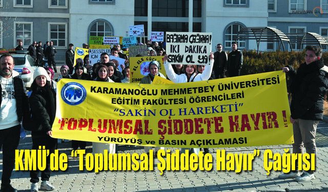 Öğrencilerden “Toplumsal Şiddete Hayır” Çağrısı