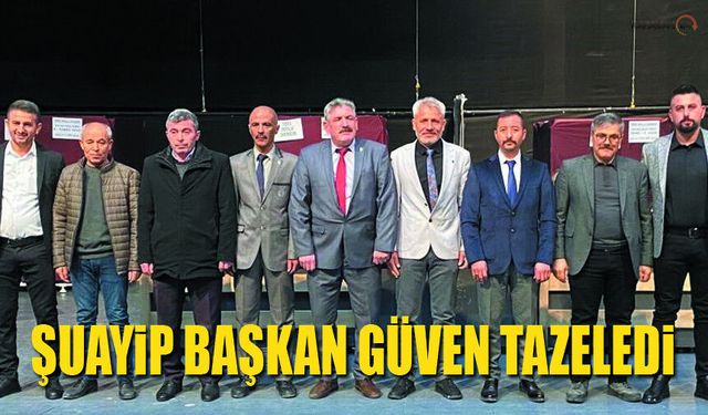 Sevilen Başkan Güven Tazeledi Şuayip Dik Yeniden Seçildi