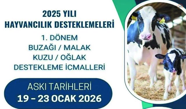 Karaman'da 2025 Yılı Hayvan Desteği Askı Listeleri Açıklandı