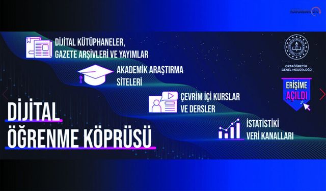 Öğrenciler İçin Dijital Öğrenme Köprüsü Erişime Açıldı