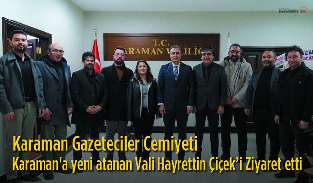 Cemiyetten Vali Hayrettin Çiçek’e Hayırlı Olsun Ziyareti