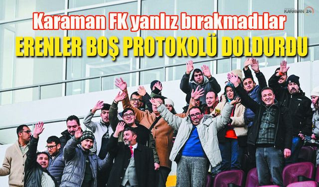 Karaman FK'ya Erenlerden anlamlı destek!
