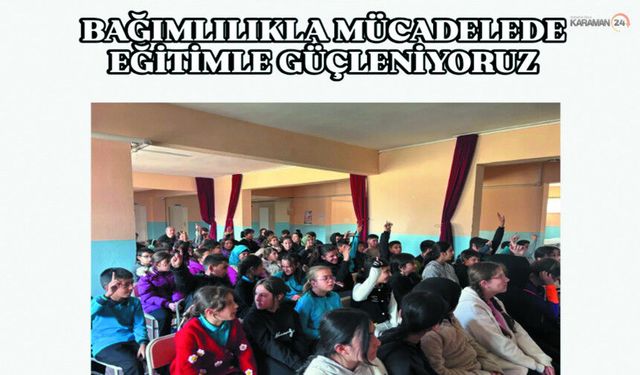 Ermenek'te Bağımlılıkla Mücadele Eğitimleri Devam