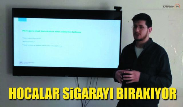 Hocalara Sigara Bırakma Semineri Verildi