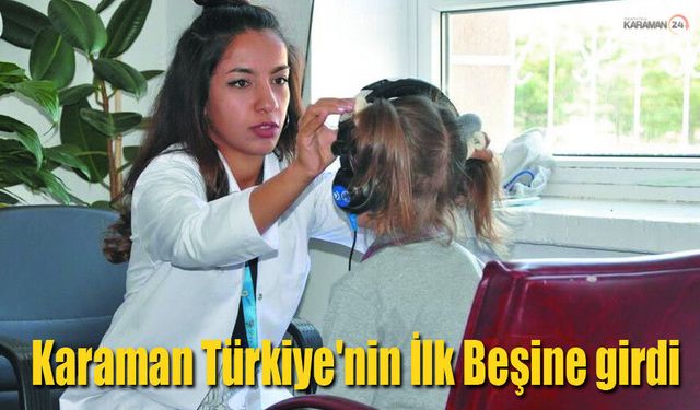 Karaman Sağlıkta Türkiye'nin İlk 5'inde Yer Aldı