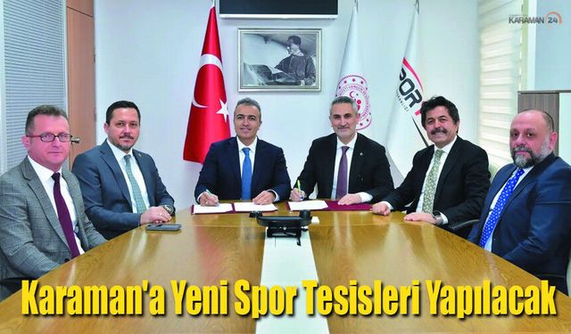 Karaman'a Yeni Spor Tesisleri Protokolü İmzalandı