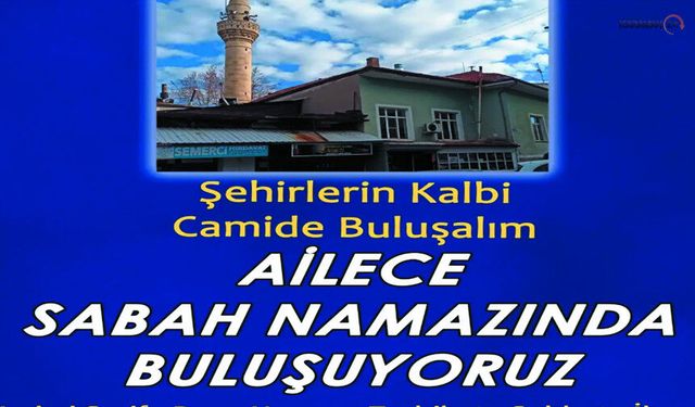 Karaman'da Ailece Sabah Namazı Buluşması