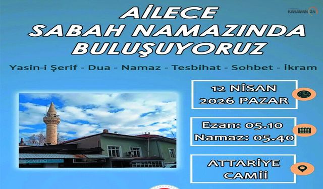 Attariye Camii'nde Ailece İhya Vakti