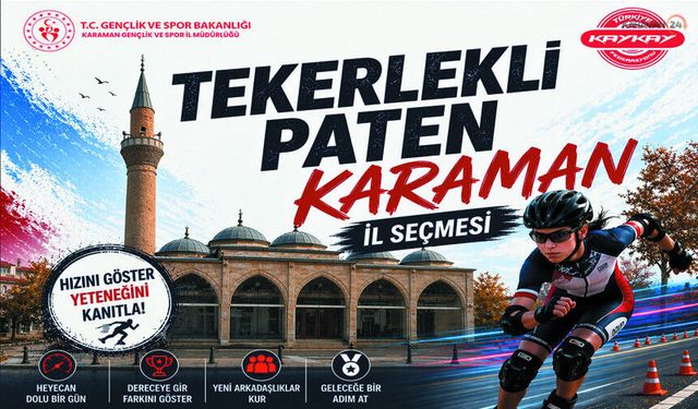 Karaman'da Paten Tutkunları Buluşuyor