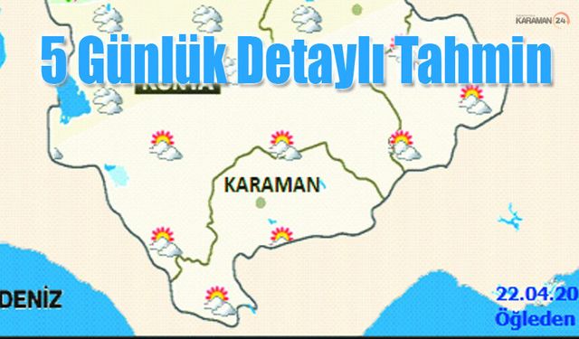 Karaman'da Hava Durumu: 5 Günlük Detaylı Tahmin