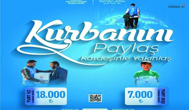 Karaman İl Müftülüğü'nden Kurban Bağışı Çağrısı