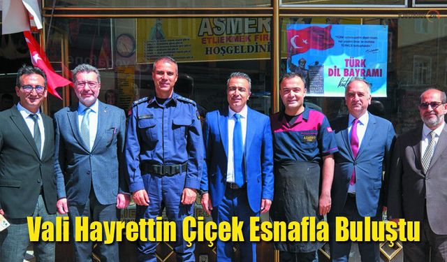 Karaman Valisi Hayrettin Çiçek Esnafla Buluştu