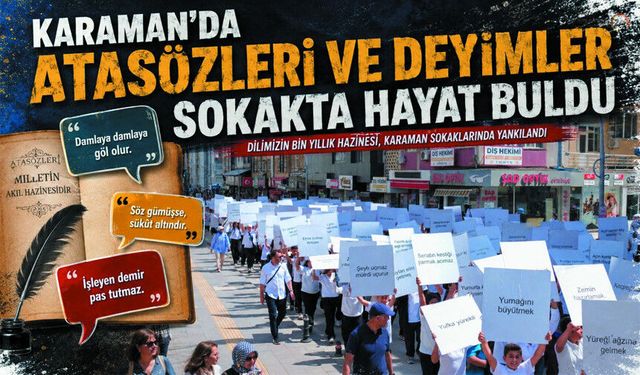 Karaman’da Atasözleri ve Deyimler Sokakta Hayat Buldu