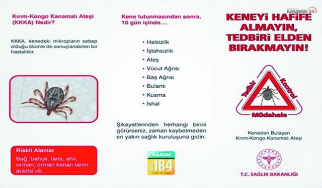 Karaman İl Sağlık Müdürü'nden Kene Tutunması Uyarısı