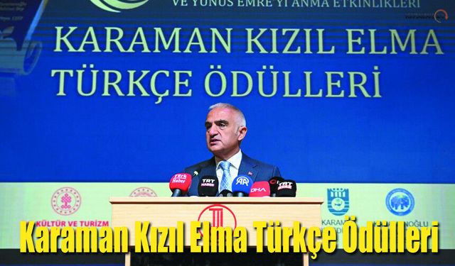 749. Türk Dil Bayramı ve Yunus Emre'yi Kızıl elma ödülleri