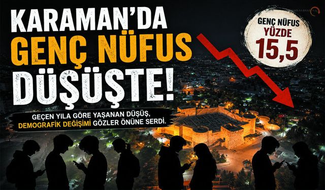 Karaman’da Genç Nüfus Orandaki Değişim Dikkat Çekti