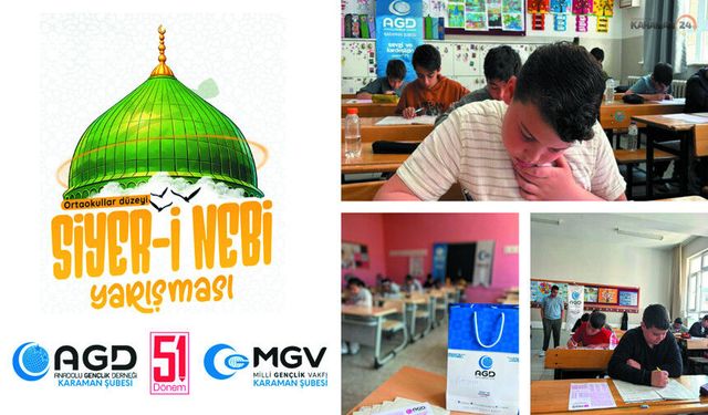Karaman’da Siyer-i Nebi Heyecanı! Öğrenciler Ter Döktü