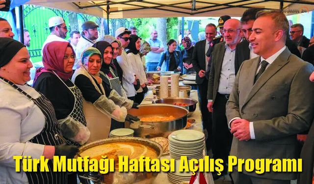 Karaman Valisi Çiçek, Türk Mutfağı Haftası Açılışına Katıldı