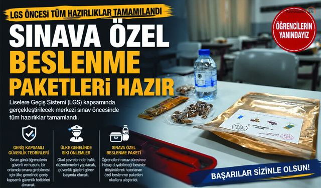 LGS için Beslenme Paketleri hazırlandı