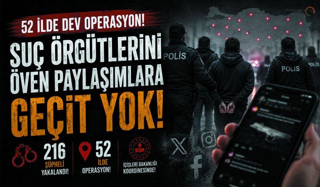 Karaman'ın Aralarında Olduğu Operasyonda 216 Şüpheli Yakalandı