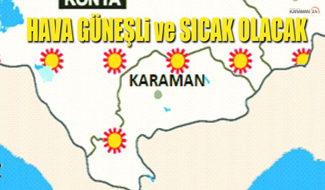 Karaman'da Hava Durumu: Parçalı Bulutlu, 33°C