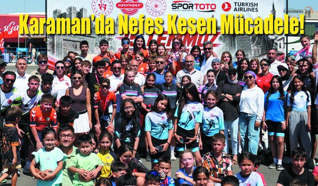 Karaman'da Nefes Kesen Mücadele! 260 Sporcu Yarıştı