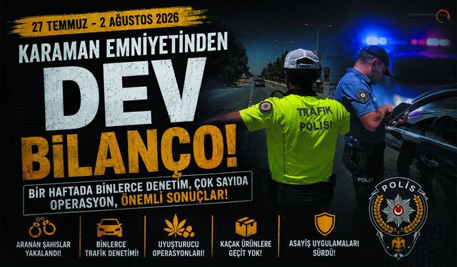 Emniyet, Karaman’da bir haftada neler ele geçirildi?