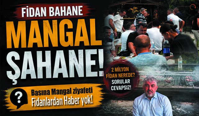 Basına Mangal ziyafeti, Fidanlardan haber yok!