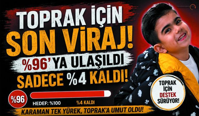 Toprak İçin Geri Sayım Başladı! Yüzde 96’ya Ulaşıldı