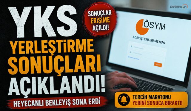 YKS Yerleştirme Sonuçları Açıklandı!