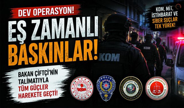 Karaman'ın da aralarında bulunduğu 48 ilde suça darbe